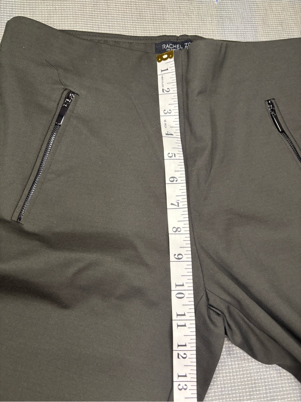 Rachel Zoe Dark Green Skinny Zip-Pocket Jeans - Picture 5 of 10